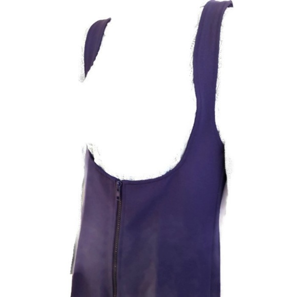 Obermeyer Vintage Navy Ski Pant Bibs Zip Stretch Snow Gaiters Stirrup Japan 10 - Picture 2 of 8